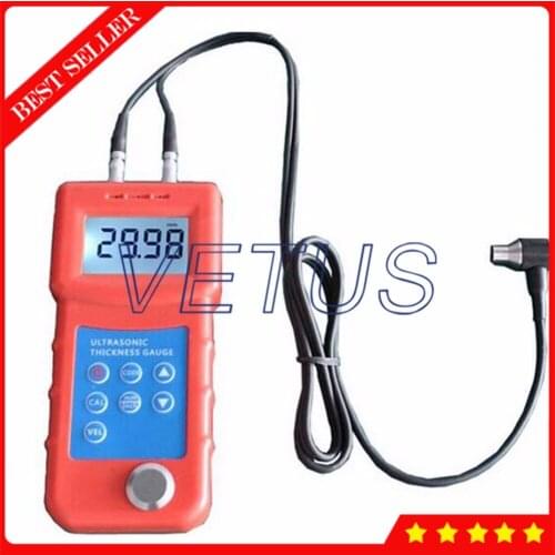 UM6800 High resolution Portable Ultrasonic Thickness Gauge Meter Tester with 4.5 digits LCD EL backlight