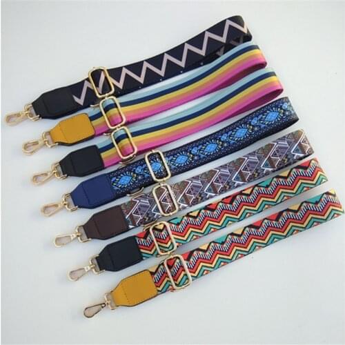 Fashion O Bag Handle Bag Strap For Women Removable Diy Shoulder Rainbow Handbag Accessories Cross Body Messenger Bag Straps