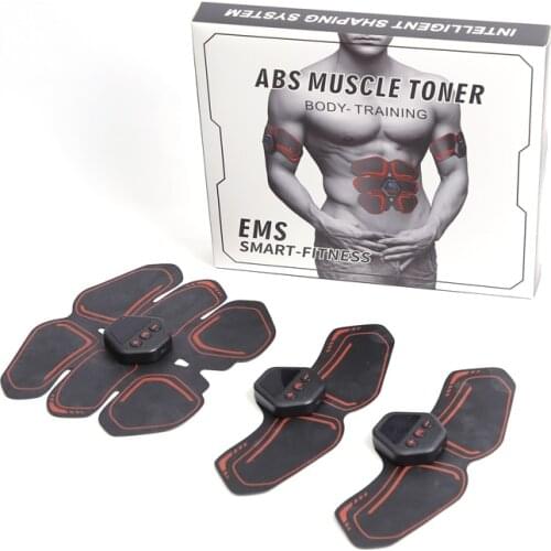 ABS Muscle Stimulator Smart Fitness EMS Trainer Electric Weight Loss Stickers Body Slimming Belt Unisex Exercise At Home Gym