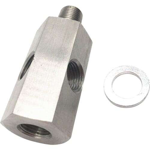 1/8 '' BSPT Oil Pressure Sensor Tee to NPT Adapter, 2.0 "Overall Length, 1.5"