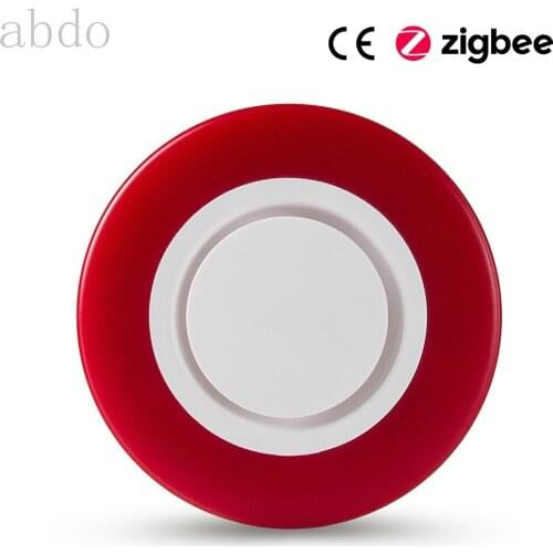 Zigbee 3.0 smart Strobe flash Siren Horn alarm Sound with 95DB big sounds to threaten thief HA1.2