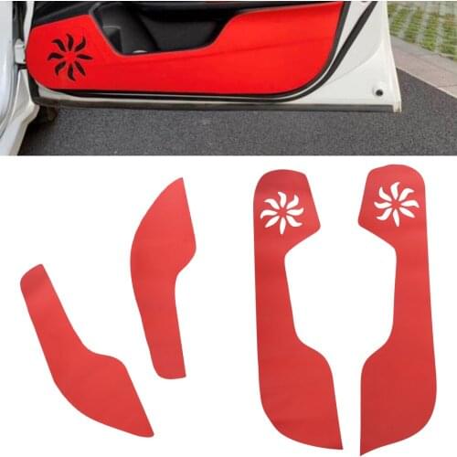 CITALL Door Anti Kick Pad Cover Trim Film Sticker PU Leather fit for Honda Civic 10th 2016-2018 2019 2020 Car Styling