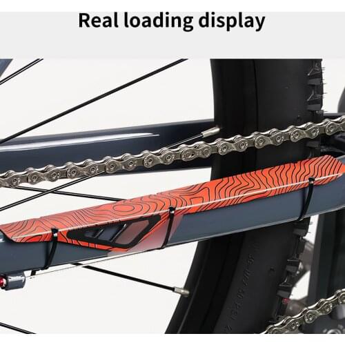 Bicycle Frame Chain Protector Cycling Mountain Bike Frame Chain Guard Cover Stay Front Fork Protection Protective Pad Wrap Cover