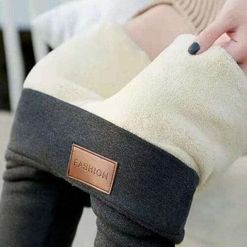 Women Leggings Velvet Warm Pants Winter High Waist Leggings Women Solid Color Legging Comfortable Keep Warm Stretchy Legging