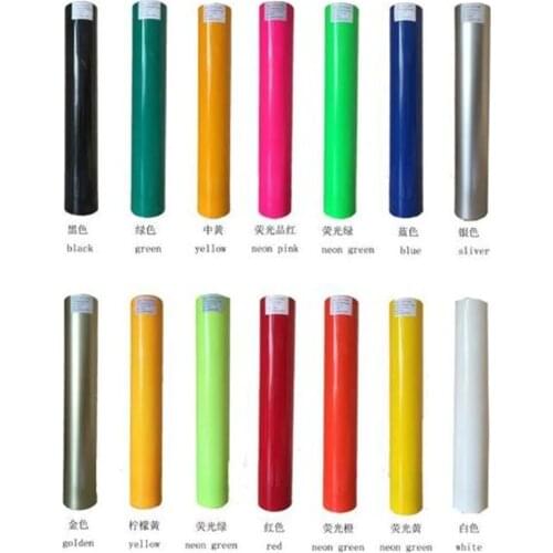 0.5x1m/roll 15 Diffirent color PU Vinyl Film for T shirts High Quality Heat Transfer Vinyl For Clothing Iron on Vinyl