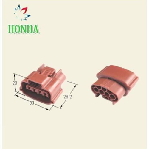5/10/20/30/50/100sets brown color 4 pin connector waterproof oxygen sensor plug socket for Sr20det CAS 6098-0144