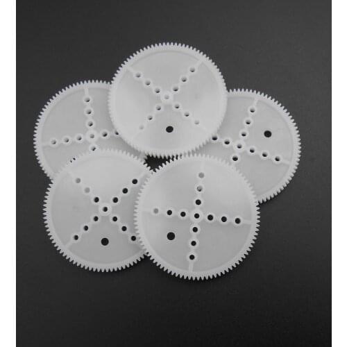 5PCS 0.5M 90T 2A Plastic Spur Gear 0.5 Modulus T=90 Aperture 2mm 1.95MM Tight Fitting 90 Teeth 6MMX46MM 1.95mmX4 2.05mmX4 *FD868