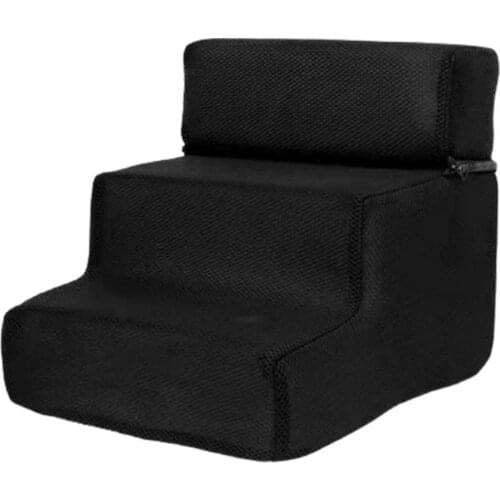 55% Dropshipping!! Pet Ladder Cover Detachable Comfortable Faux Leather Non-slip Dog Ramp Stairs Case for Puppy