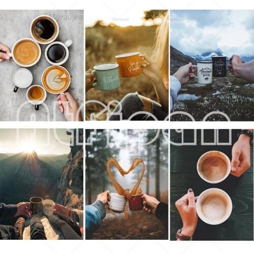 5D Full Drill Diamond Painting Coffee New Arrival Kitchen Decor Mosaic Landscape Diamond Art Embroidery Cross Stitch Handmade