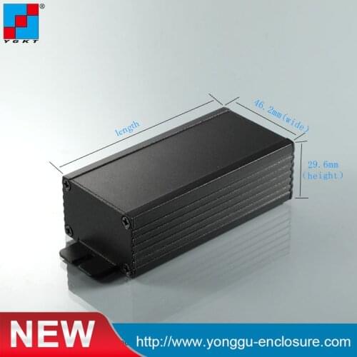 YGK-002-46.2*29.6*90mm WxH-L (free) aluminum case PCB board with black color high quality