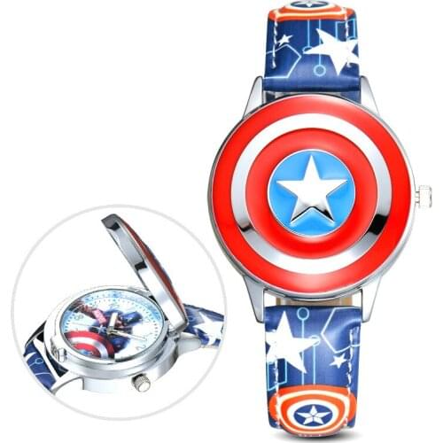 Kids Quartz Watch Luxury Watch Childs Gift Disney Marvel Leather Stainless Steel Party Gift Cadeau Presente Regalo Geschenk