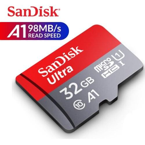 SanDisk micro SD Card Ultra microSDHC UHS-I Memory Card 32GB U1 C10 A1 98MB/s TF Card for Smartphone Camera Tablet SD Adapter