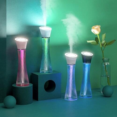 Mini Air Humidifier Home Diffuser USB Portable Ultrasonic Humidifiers 250ML Electric Humidificador Car Mist Maker With LED Light