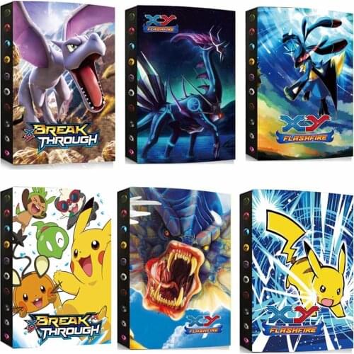 New 432Pcs Pokemon Album Book Cartoon Card Map Folder Game Card VMAX GX 9 Pocket Holder Collection Loaded List Kid Cool Toy Gift