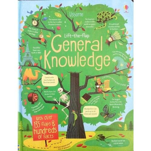 Lift-the-flap General knowledge English Educational Picture Books Baby Childhood learning reading book gift
