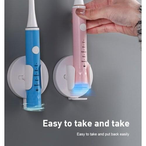 Lectric Toothbrush Holder Bathroom Organizer, Adhesive Wall Mounted Toothbrush Holder, Bathroom Décor Automatically