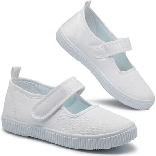 Canvas Shoes Women Ladies Loafers Soft Breathable Casual Shoes Solid white Female Flat Shoes Plus Size 22-44