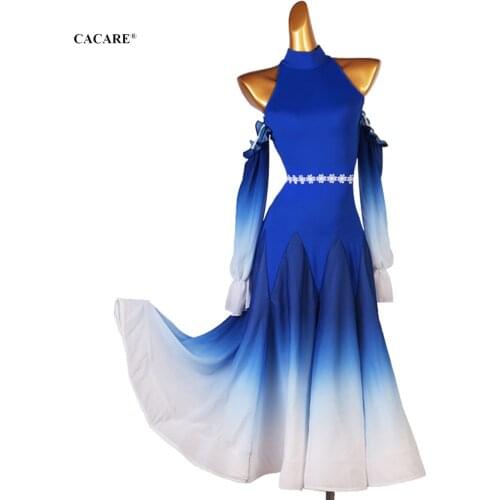 Ballroom Dress Dance Competition Dresses Standard Tango Waltz Modern Costume Women Flamenco Customize D1006 Big Hem