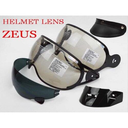 ZEUS 125B 202FB 218C 210C 381C half face motorcycle helmet len ,Motorcross motorbike helmets cap peak