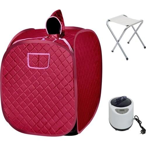 Portable Folding 2.5L Sauna Box With Steam Generator 1 Person Use Home Spa Bath Sauna Accessories Weight Loss Sauna Box HWC