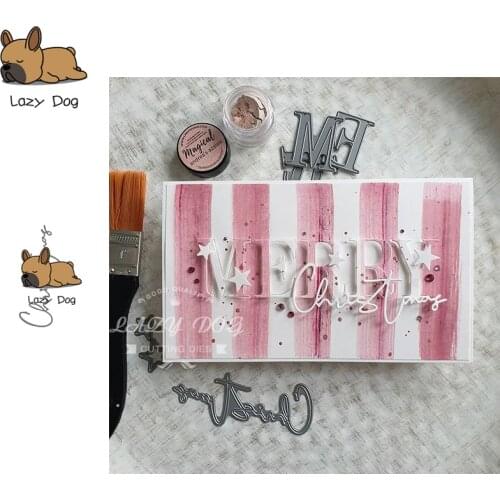 Christmas Letters Metal Cutting Dies Scrapbooking Stencil DIY Decorative Craft Embossing Die Cuts Card Making New Dies For 2019