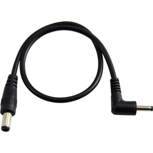 Power cord 5.5x2.1 90 degrees, bent male head, 3.5x1.35 male head audio line 30cm