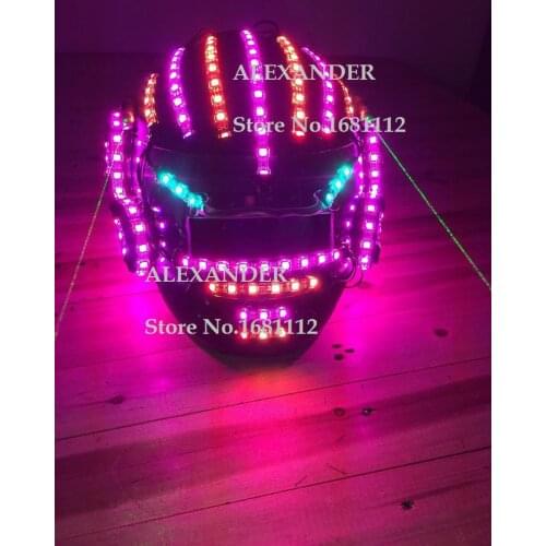 LED helmet/ Luminous helmet/ Alexander robot