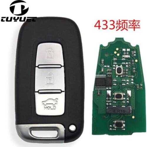 Smart Remote key Keyless Entry Fob 3 BTN For Hyundai IX35 433MHz With ID46 Chip