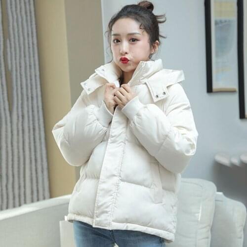 Korean Cotton Clothing Women Overcoat New Winter Jacket Female Fashion Warm Hooded Wide Thick Bread Clothing Ladies Parka Coat