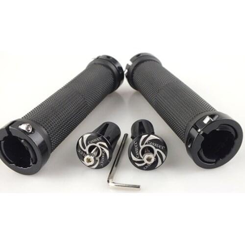 1 Pair Bicycle Handlebar Cover Mountain road Cycling Bike MTB Grips Smooth Soft Rubber Aluminum alloy Anti-slip Handle Grip