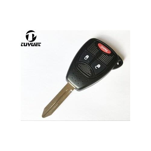 2+1 Buttons Remote Key Shell 3 Buttons For Chrysler 300C Sebring Wrangler Dodge Jeep Cruiser Compass Key Case with button pad