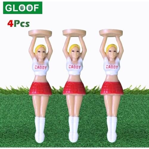 4pcs Professional Bikini Hot Woman Lady Cheering Girl Golf Ball Tees Holder-Golf Tee Ball Stud Golf Training Tools
