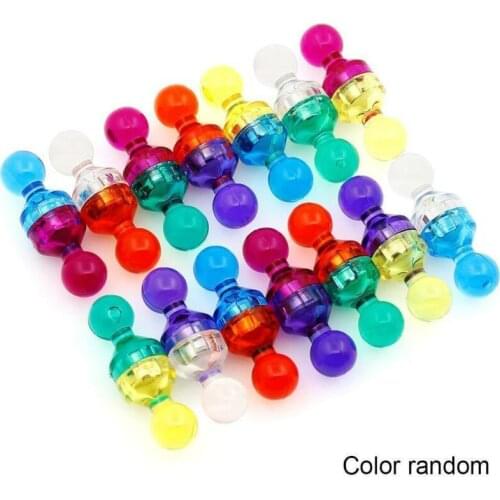 2/4/5 PCS 11x17mm mixed color DIY strong color color magnetic pushpin neodymium bulletin board nail magnet whiteboard