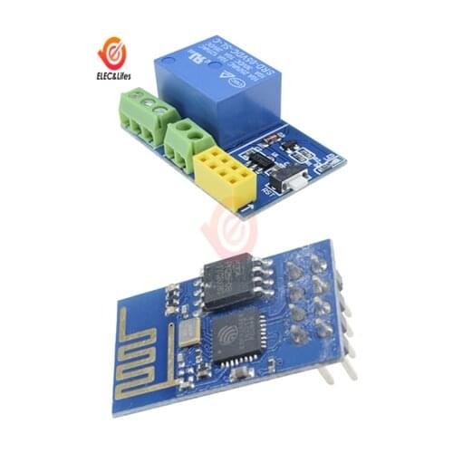 ESP8266 ESP-01 Remote Serial Port RST PIN WIFI Wireless Transceiver Board Module + ESP8266 ESP-01/01S 5V WIFI Relay Module