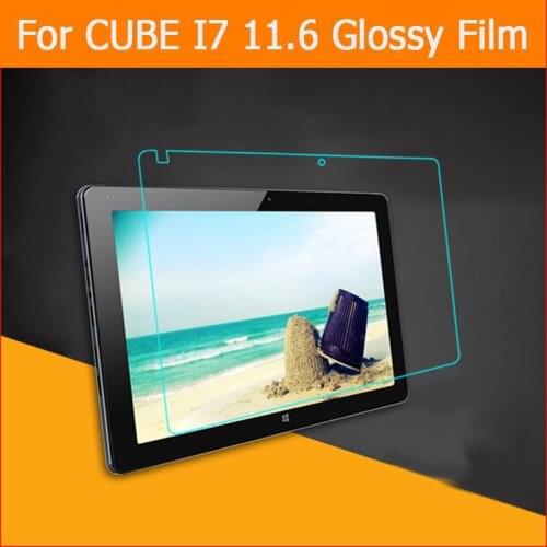 Best premium HD Clear Glossy screen protector film For cube i7 11.6 inch tablet pc front screen protective cover+ clean cloth