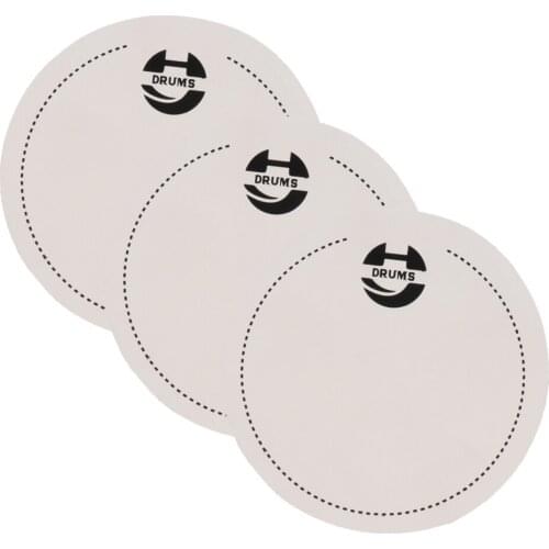 MagiDeal 3pcs Bass Drum Patch for Drum-heads Kick Pad Protective Accessory