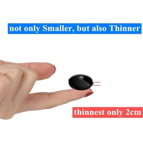 HiLEME Thinnest 2cm Mini Camera Wireless WIFI with Convex Lens and High Resolution mini camera HD 1080P Motion detection
