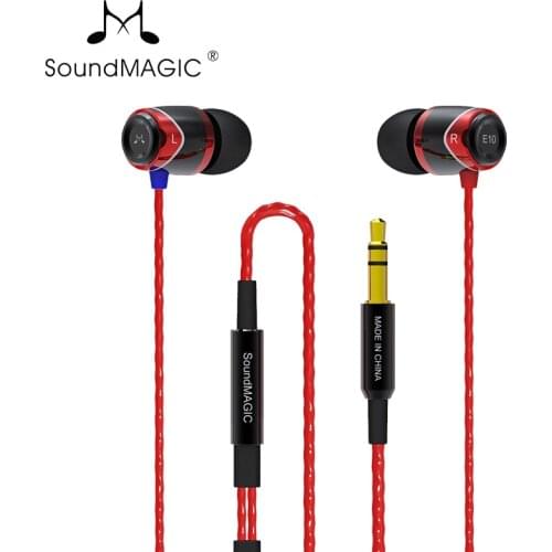 100% New original Genuine Soundmagic Sound MAGIC E10 Noise Isolating In-Ear Earphones Earbuds