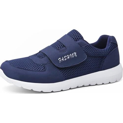 New Arrival Velcro Breathable Mesh Couple Sport Shoes Couple Outdoor Jogging Trekking Sneakers Casual Shoes Hiking Shoes 567