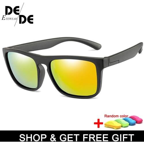 PC UV Protection Eyeglasses Eyewear High Quality Fashion With box Sunglasses Kids Girls Boys Polarized Children Sun Glasses