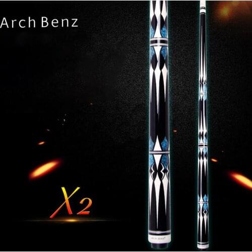 Original Arch Benz X2 Billiard Pool Cue 13mm Tip 149cm Length Professional Maple Shaft Pool Cue with Excellent Gifts