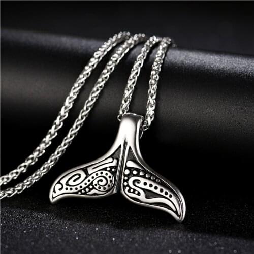 Lovely Mermaid Tail Choker Necklace Silver Color Beach Ocean Sea Whale Tail Fish Necklace Pendant Jewelry With Gift Bags