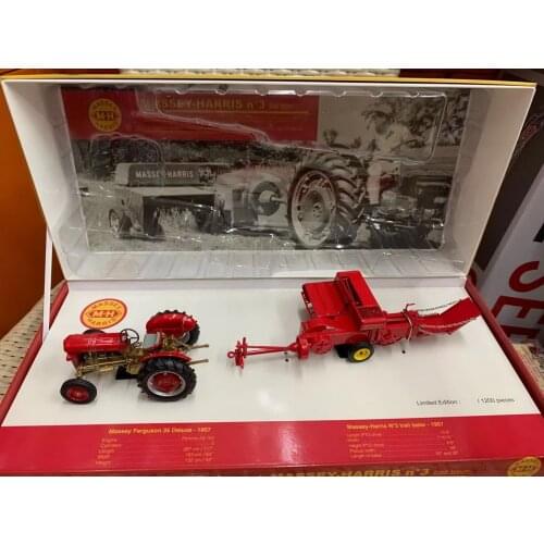 UH 1/32 Scale Ferguson 35 Deluxe & Massey Harris No.3 Baler Set UH5238 Toy Gift
