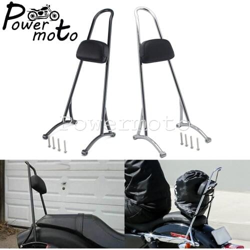 Motorcycle 20" Tall Rear Sissy Bar Passenger Backrest for Harley Sportster XL XLH 833 1200 R/C/S Sport Hugger Custom Forty Eight
