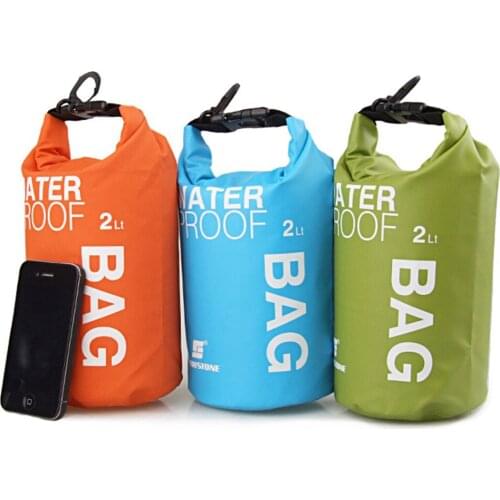 SPORADIC Sports Waterproof Dry Bag Backpack Floating Boating Rafting Kayaking Camping Hiking River Swimming Travel Kits 2L