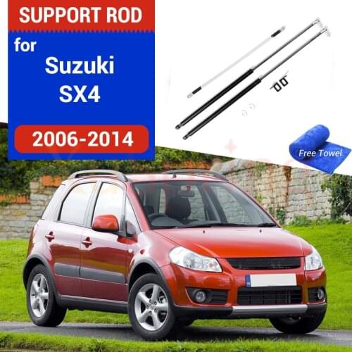 Car Hood Strut Bars Hydraulic Rod Spring Bracket Car Styling Accessories For Suzuki SX4 2006 2007 2008-2013 2014 For Fiat Sedici