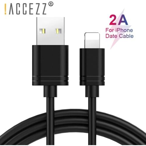 !ACCEZZ TPE USB Charging Cable Lighting For iPhone X XS MAX XR 8 7 6 6S 5 5s Plus Charge Sync Date Cord Line For ipad Mini 1 2 3