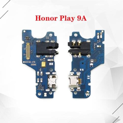 USB Port Charger Dock Plug Connector Charging Board FLex Cable For Huawei Honor Play 9A Mic Microphone Board