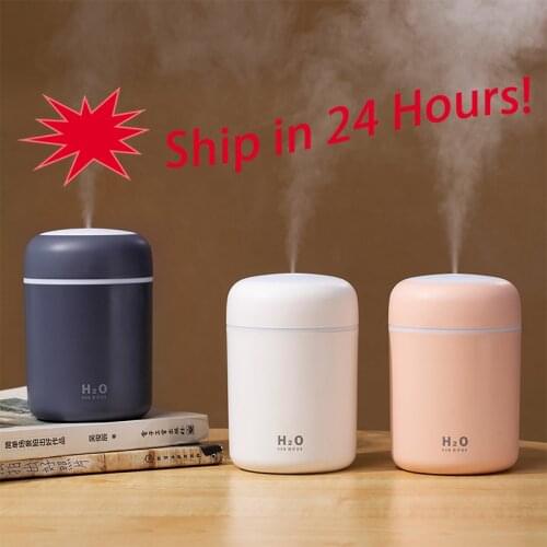 🔥300ML Ultrasonic Air Humidifier Car Air Diffuser Oil Humidifier LED Night Light Home Relax Defuser Mist Maker Air Humidifier