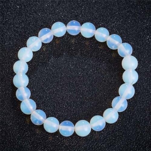 Crystal Quartz Natural Stone Streche Bracelet Elastic Cord Pulserase Jewelry Beads Lovers Woman Gift